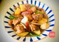 Illustration of the family version of large plate chicken 8