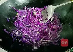Purple Cabbage Fried Noodles Illustration of how to do it 6