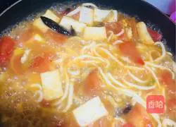 Tomato meat Illustration of how to make silk noodles 8