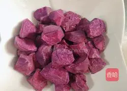 Illustration of how to make purple sweet potato, oatmeal and soy milk (coarse grain cleansing intestines) 2