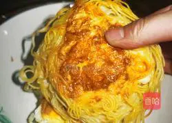 Illustration of how to make noodle cakes 5