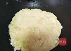 Vegetables and eggs Illustration of making pancakes 9