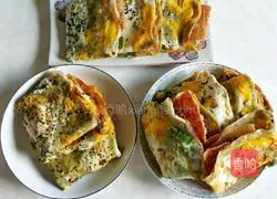 Illustration of how to make pancakes and fruits 17