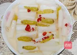 Illustration of how to make spicy and sour white radish strips 7