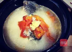 Illustration of how to make papaya and crucian carp soup 4