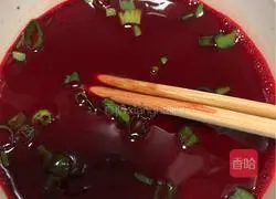 Steamed pig Illustration of how to make blood soup 6