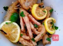 Illustration of how to make lemon chicken feet 2
