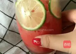 Watermelon Smoothie Sparkling Water Recipe Illustration 6