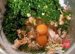 Illustration of how to make egg, milk and vegetable cakes 2