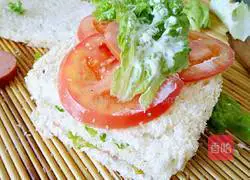 Illustration of how to make ham sandwich (whole wheat) 9