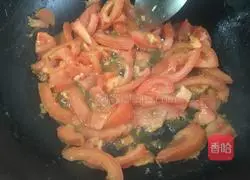 Illustration of how to make tomato and egg noodles 5