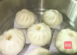 Illustration of how to make dried beans and fresh meat buns 18