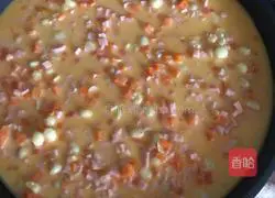 Illustration of how to make garden vegetable egg pancake with electric baking pan 6