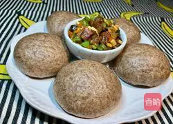 Illustration of how to make rye wowotou 2