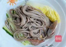 Illustration of how to make clear soup soba noodles 11