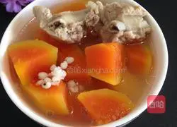 Illustration of how to make papaya and pork ribs soup 8