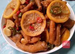 Internet celebrity lemon chicken feet recipe illustration 1