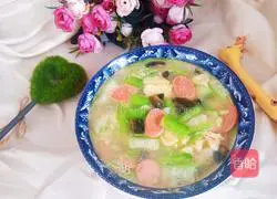 Illustration of how to make eight-edge melon in soup 15