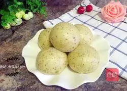 Illustration of how to make spinach steamed buns 6