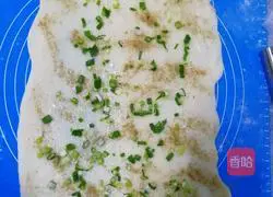 Illustration of how to make hot noodle brown sugar (green onion) cake 9