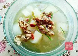 Illustration of how to make mutton and radish soup 19