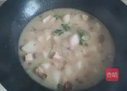 Illustration of how to make mutton and radish soup 11