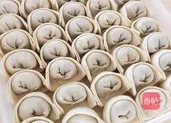 Shepherd's purse Illustration of how to make (wild vegetable) dumplings 6