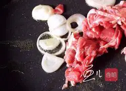 Illustration of Beef, Shrimp and Asparagus Pasta 12