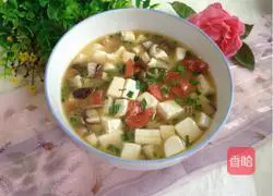 Illustration of how to make mushroom and tofu soup 8