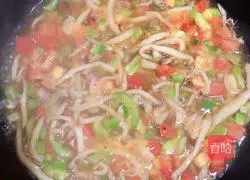 Illustration of how to make duck liver mushroom noodle soup 9