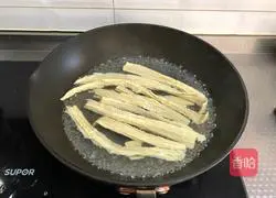 Illustration of how to make cold yuba 3