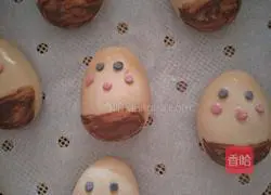 Illustration of how to steam cute chestnut buns 7