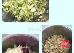 Illustration of how to make cabbage and pork buns 2