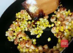 Illustration of how to make shrimps and corn 9