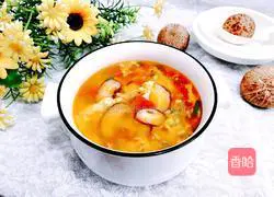 Illustration of how to make mushroom and egg soup 17