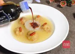 Chrysanthemum Illustration of how to make radish meatball soup 9