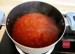 Illustration of how to make braised noodles with small tomatoes and eggs (baby food supplement) 9