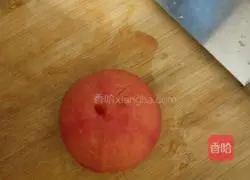 Illustration of how to make tomato stuffed dumplings 1