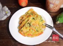 Carrot, Cucumber and Chicken Pancake Recipe Illustration 10