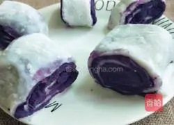 Illustration of how to make purple sweet potato buns 14