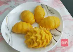 Illustration of how to make pumpkin-shaped steamed buns 11