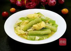 Illustration of how to make luffa and scrambled eggs 10