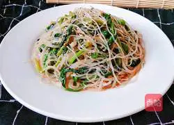 Illustration of how to make cold spinach vermicelli 8