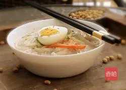 Illustration of how to make Korean soy milk noodles 8