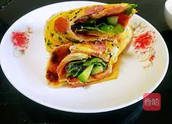 Illustration of how to make tomato egg rolls 15