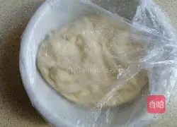 Illustration of how to make sesame and yam cake 7