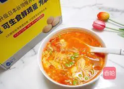 Illustration of how to make low-fat egg and mushroom soup 8