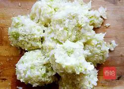 Illustration of how to make pork and cabbage dumplings 2