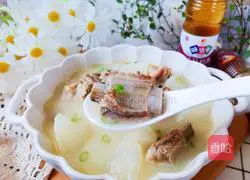 White radish and pork ribs soup Practice illustration 9