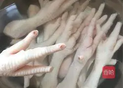 Illustration of how to make red oil chicken feet 1